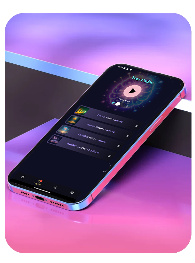 Inner.codes app screens